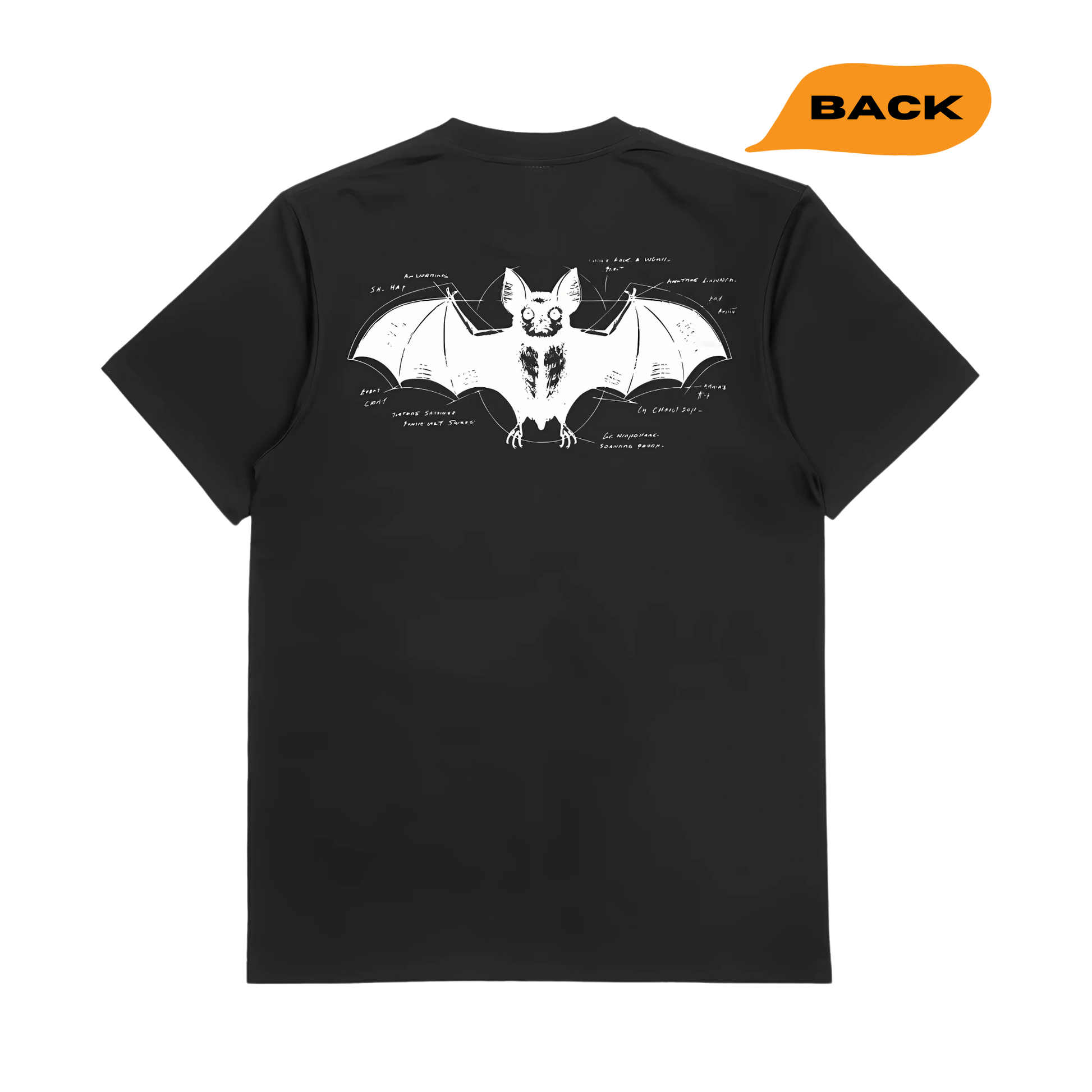 Bats and Trick or Treat Ghost, Scary Guest Welcome Unisex AOP Cut & Sew store Tee